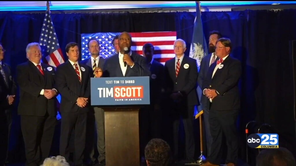 Senator Tim Scott Campaigns In Spartanburg