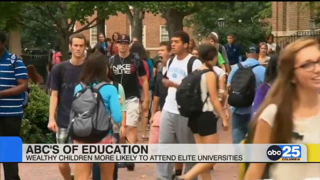 Study: Wealthy Children More Likely To Attend Elite Universities