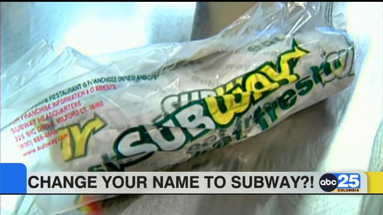 Subway Offers Free Sandwiches for Life to Change Your Name - Bloomberg