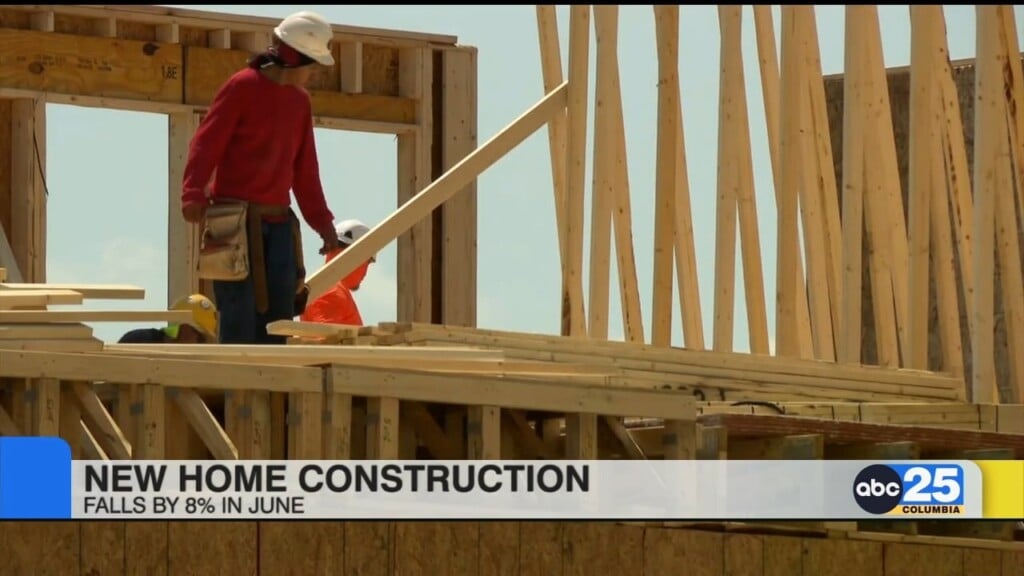 New Home Construction Falls By 8% In June