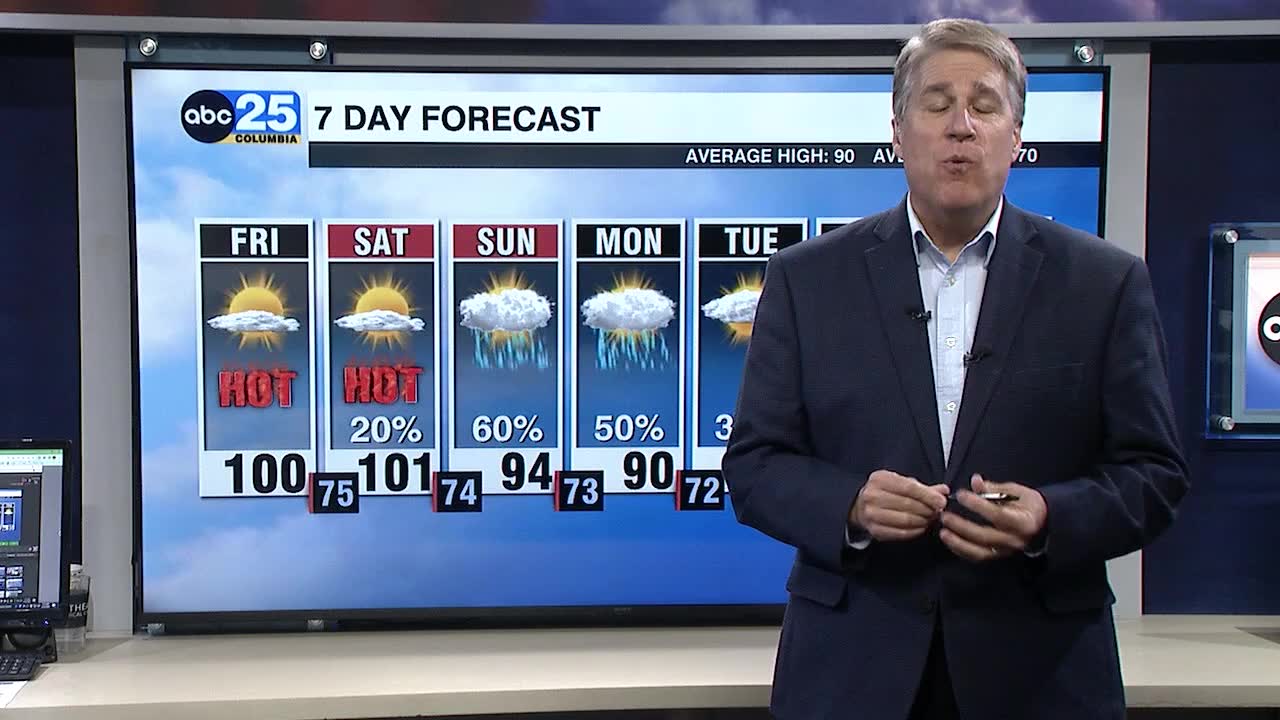 ABC Columbia's Chief Meteorologist John Farley's Friday forecast