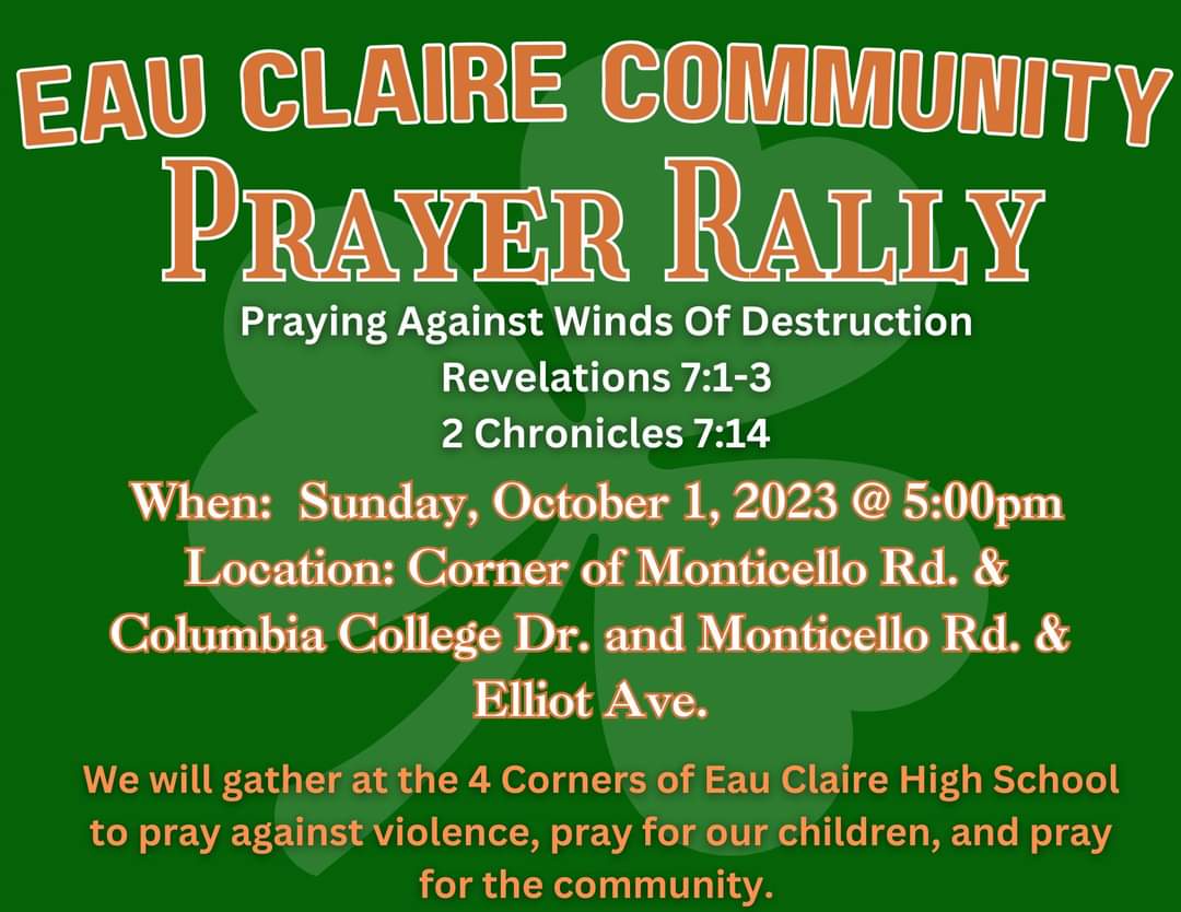Community prayer rally Sunday in Eau Claire - ABC Columbia