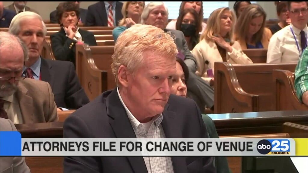 Alex Murdaugh Attorney's File For Change Of Venue