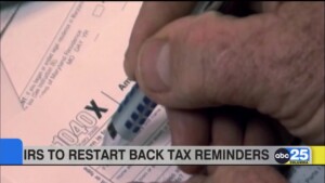 Irs To Restart Back Tax Reminders