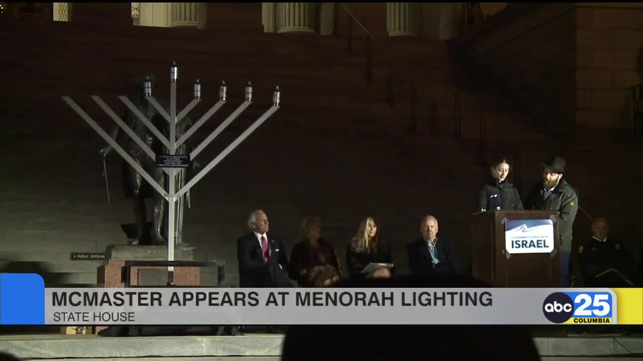 State House Menorah Lighting 2023 - ABC Columbia