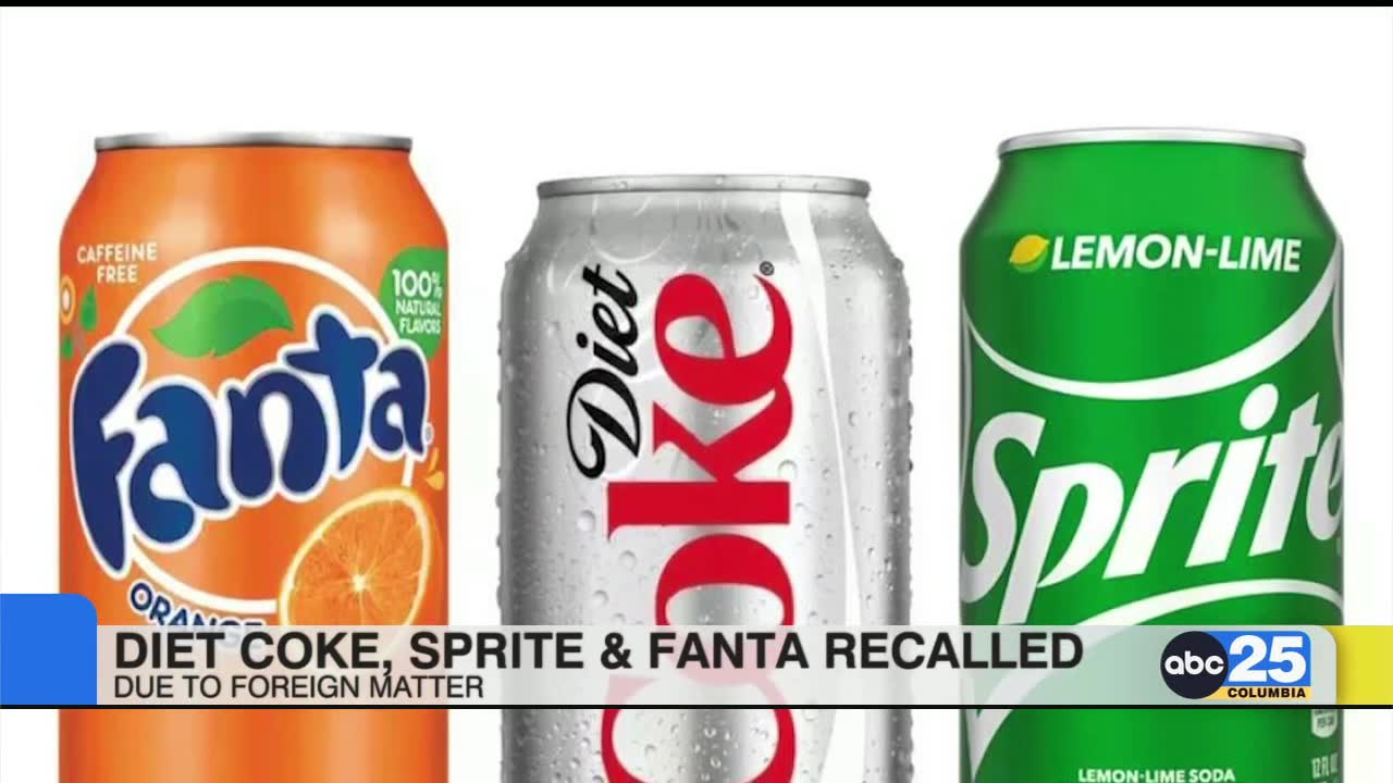 Diet Coke, Sprite, Fanta Orange recalled due to possible ‘foreign