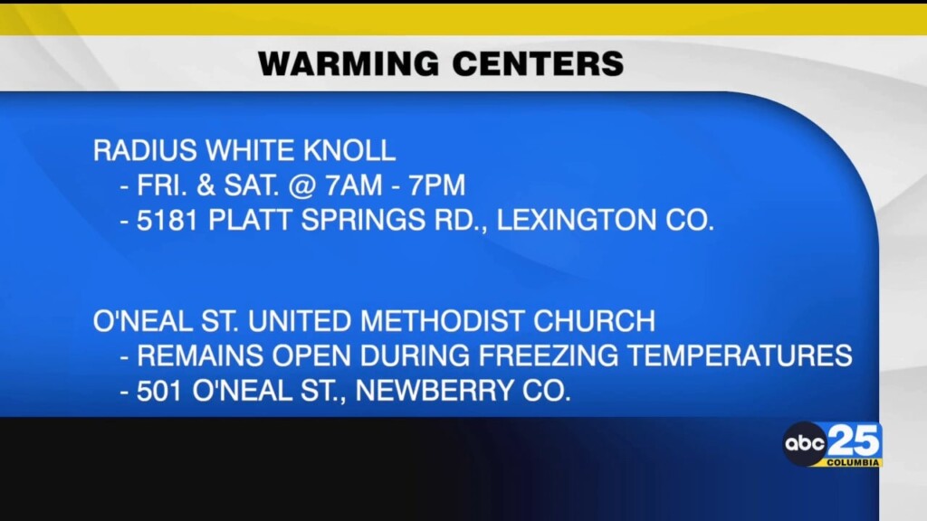 Warming Centers In The Midlands