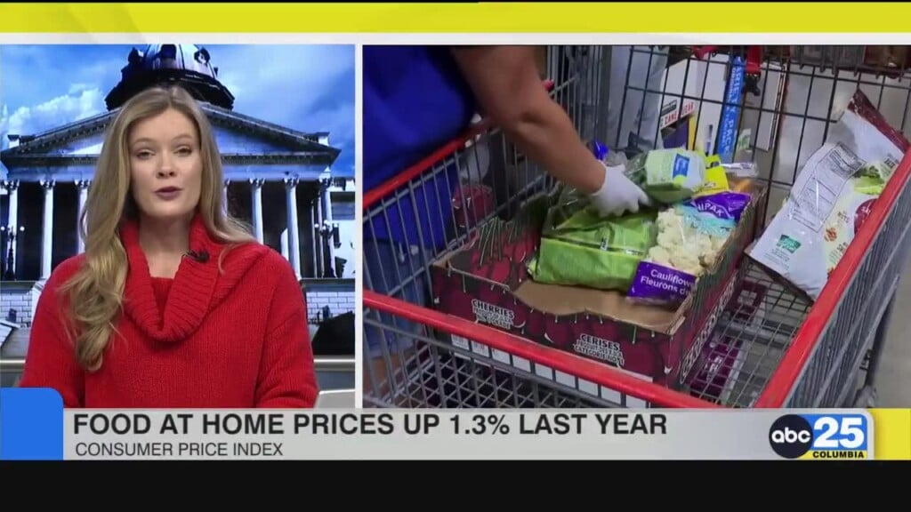 Food At Home Prices Up 1.3% Last Year