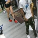 three alleged shoplifters
