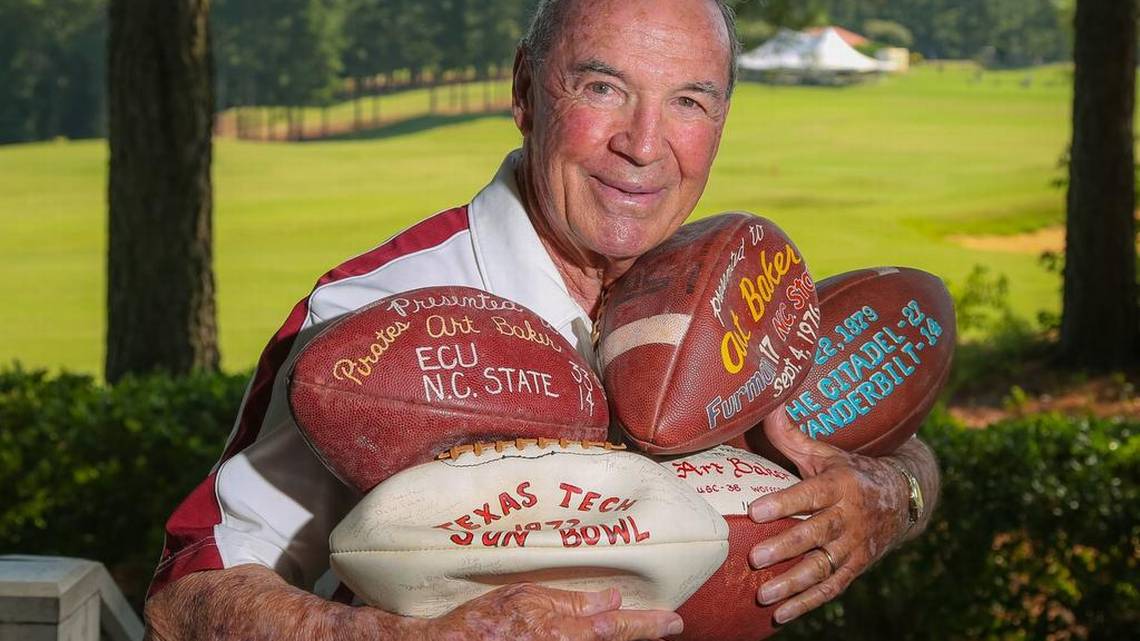 Former Furman football Coach Art Baker dies at age 94 - ABC Columbia