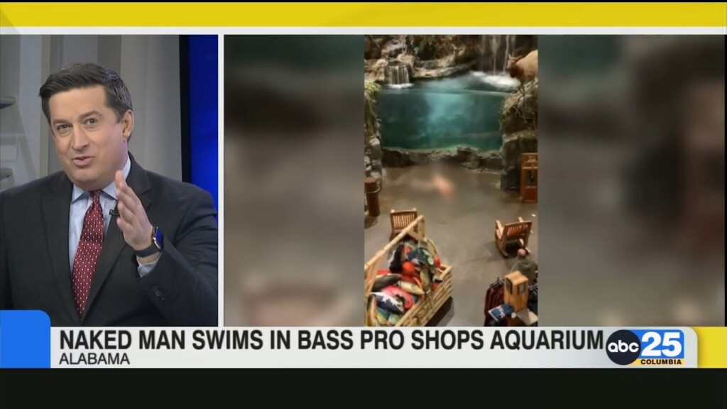 Naked Man In Aquarium