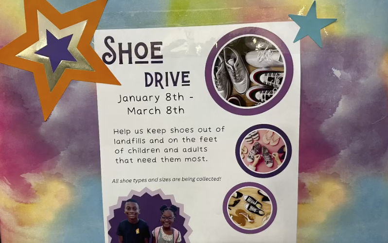 Richland School District Two brother and sister shoe drive