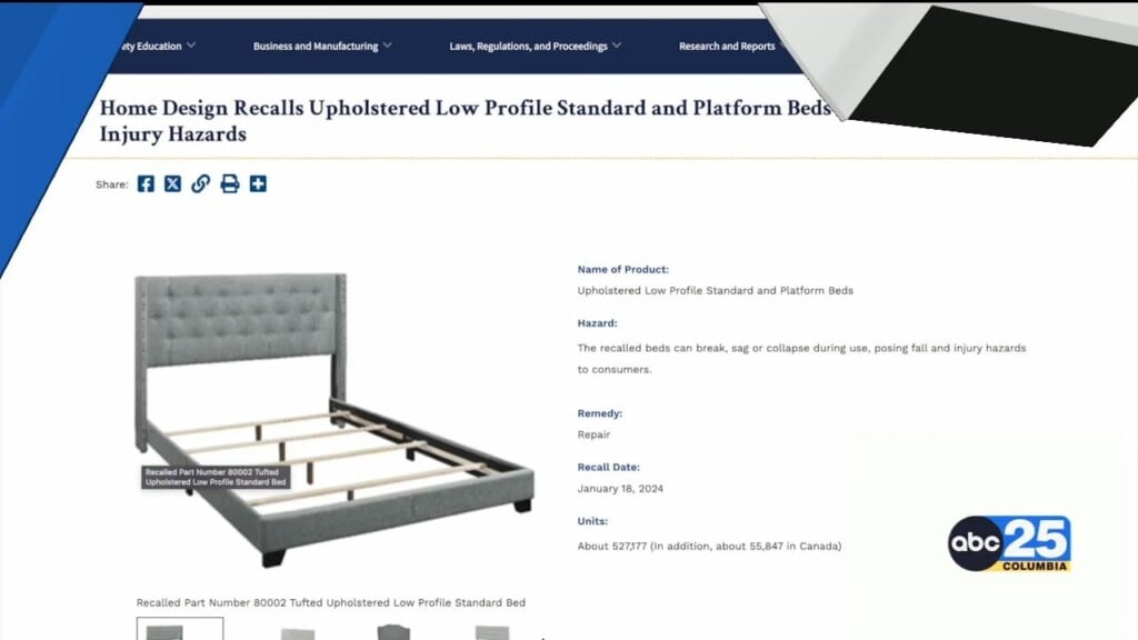 500k Beds Recalled For Collapsing