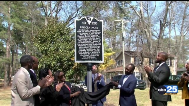 Columbia Parks & Recreation Department unveils historic marker ...