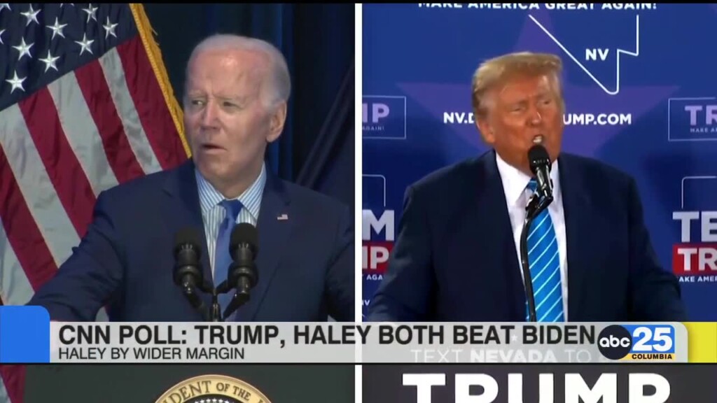 Cnn Poll: Trump, Haley Both Beat Biden