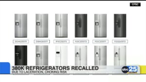 380k Refrigerators Recalled