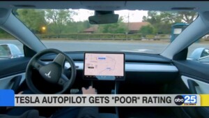 Tesla Autopilot Gets "poor" Rating