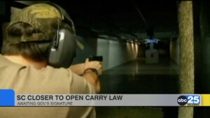 Sc Closer To Open Carry Law