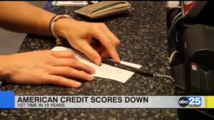 American Credit Scores Down