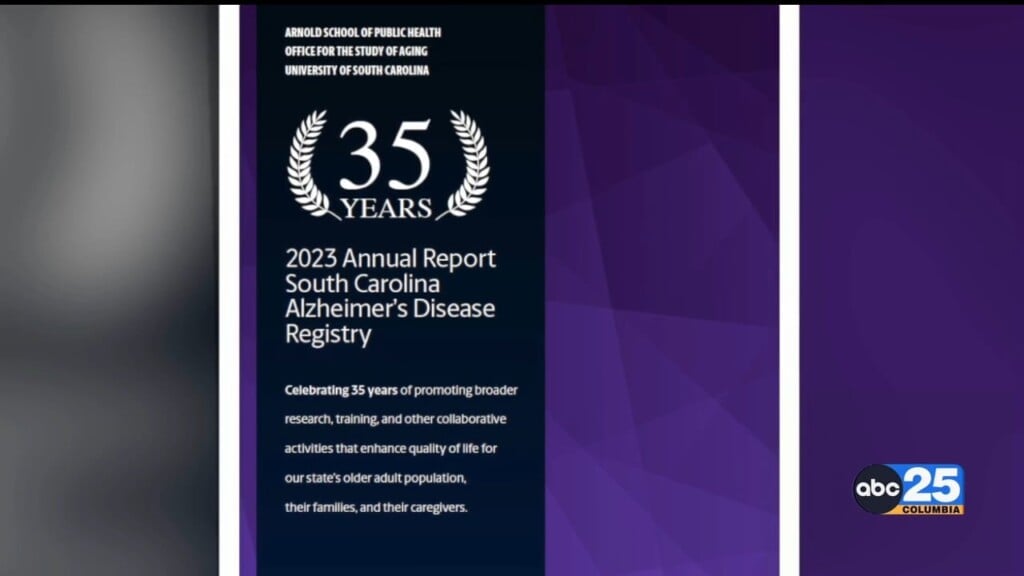 Latest Sc Alzheimer's Disease Registry Report Provides County Specific Insight As Search For Cure Continues