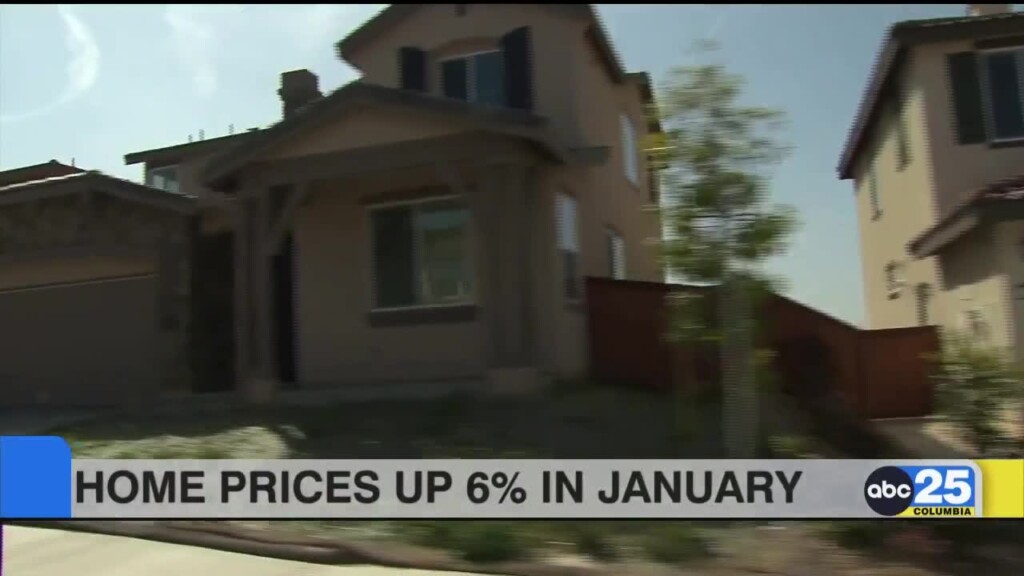 Home Prices Up 6% In January