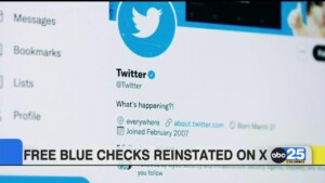 Free Blue Checks Reinstated On 'x'