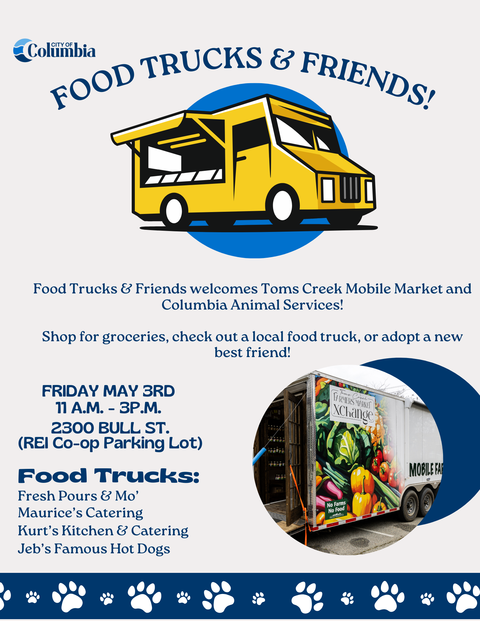 Food Trucks and Friends (Flyer) - ABC Columbia