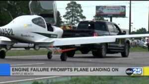 Engine Failure Prompts Plane Landing On Myrtle Beach Highway