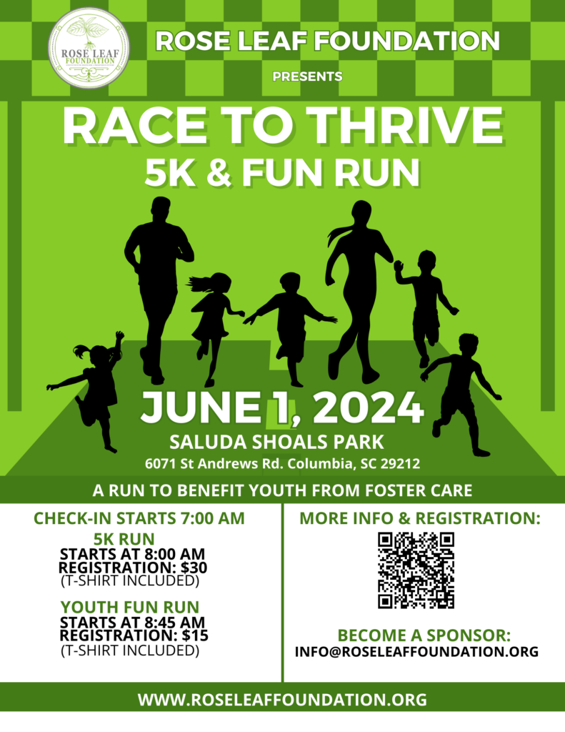 Rose Leaf Foundation Presents Race To Thrive 5k Fun Run