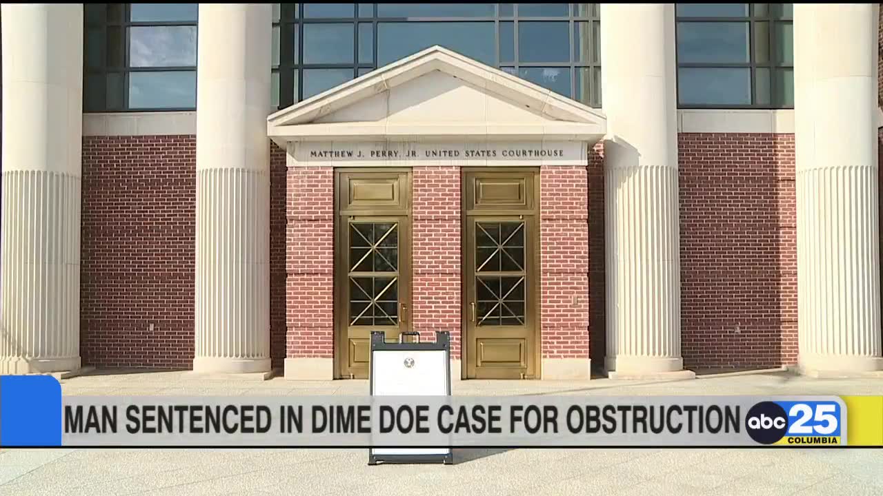 Man sentenced in Dime Doe case for obstruction - ABC Columbia