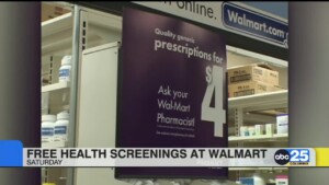 Walmart Free Health Screenings