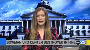 Bowman Ufo Center Burns Down