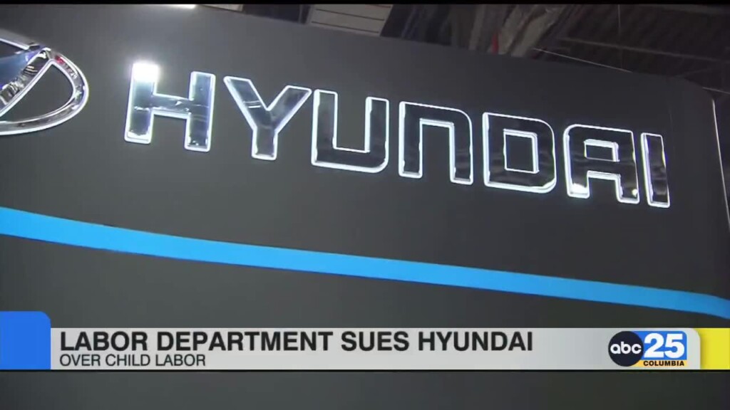 Labor Department Sues Hyundai Over Child Labor