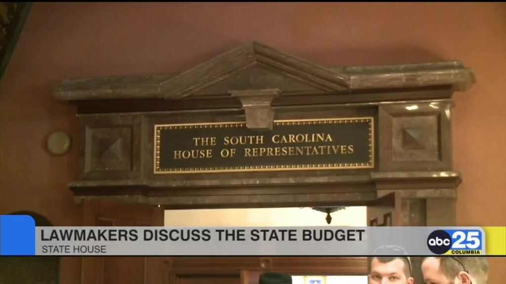 Sc Lawmakers Discuss The State Budget