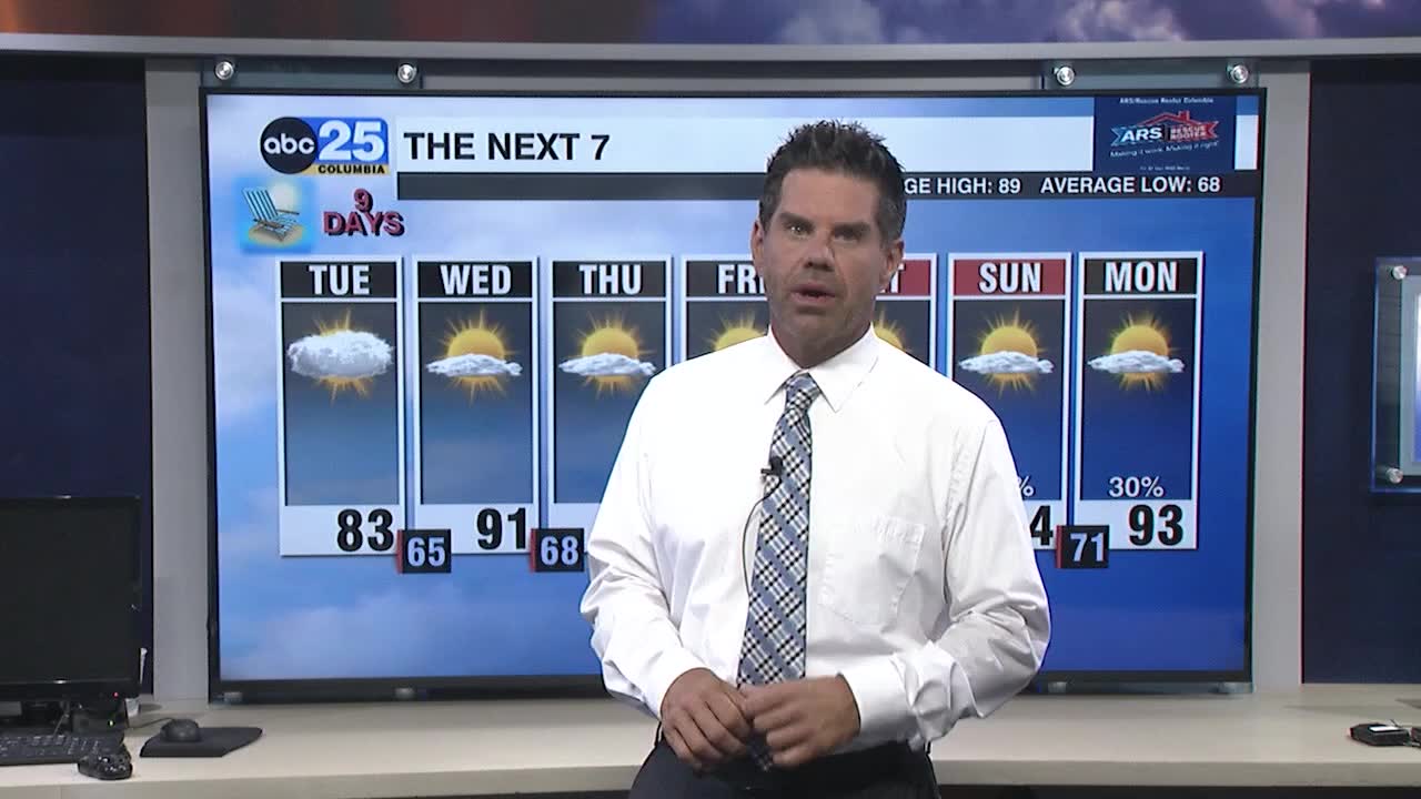 TYLER RYAN TUESDAY'S WEATHER - ABC Columbia