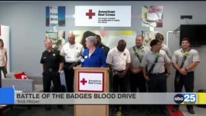 Red Cross's Annual Battle Of The Badges Blood Drive