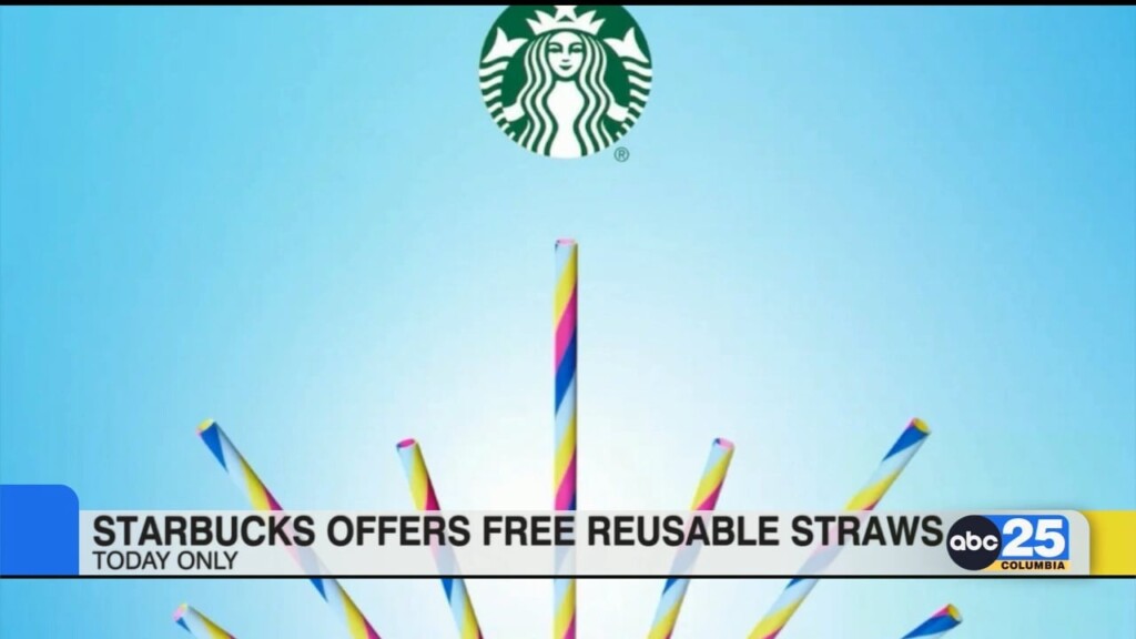 Starbucks Offers Free Reusable Straws