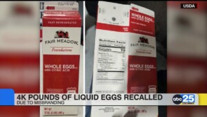 4k Pounds Of Liquid Eggs Recalled