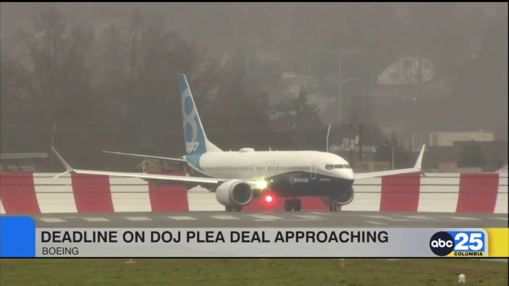 Deadline On Doj Plea Deal Approaching For Boeing