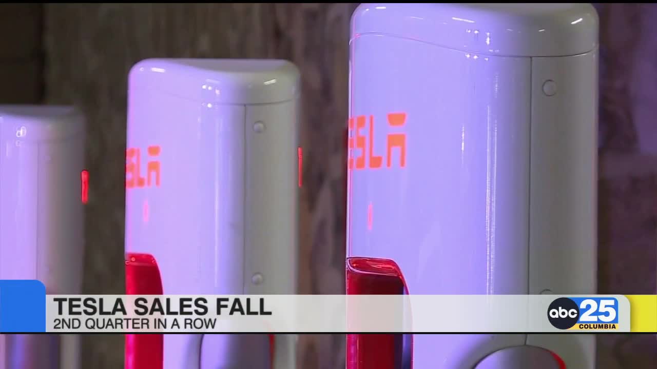 Tesla sales fall for the second straight quarter - ABC Columbia