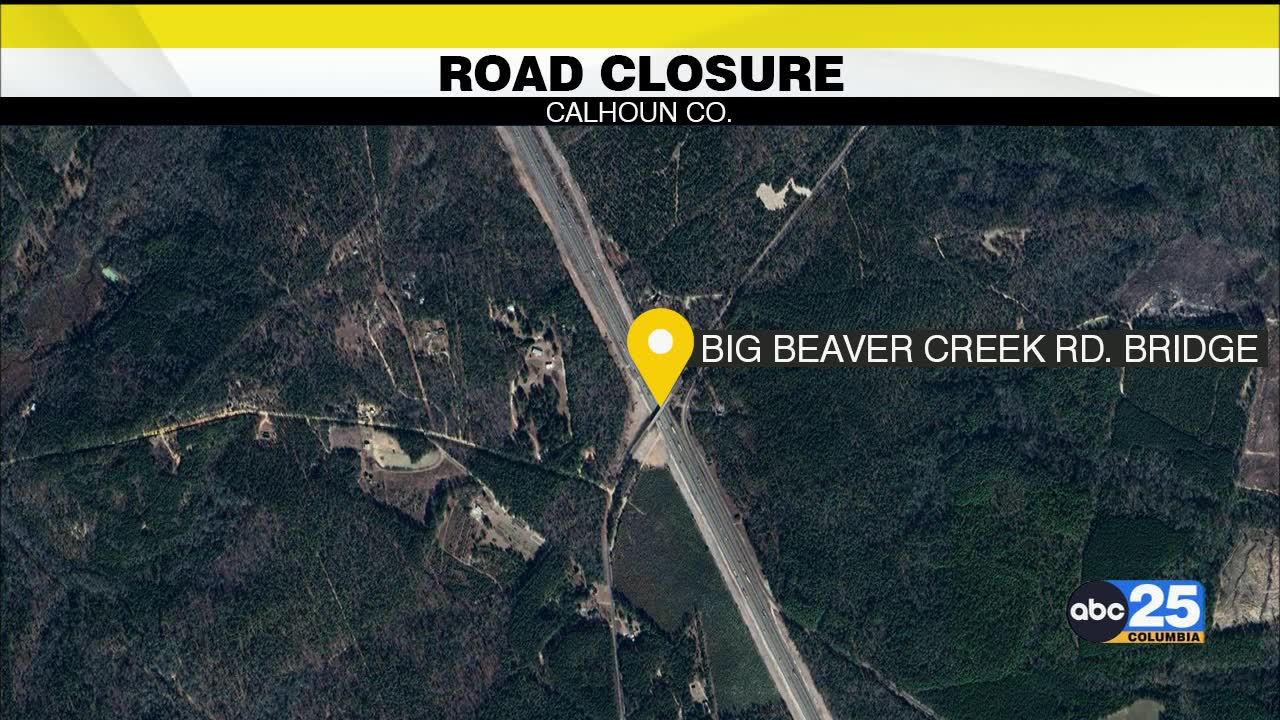 SCDOT Road closure in Calhoun County ABC Columbia