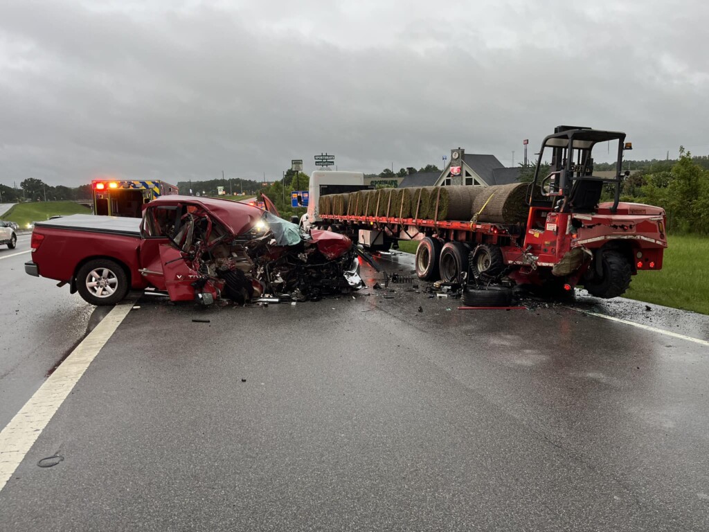 Piney Grove exit collision