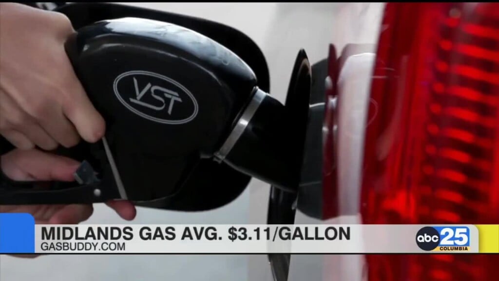 Midlands Gas Average At $3.11 A Gallon