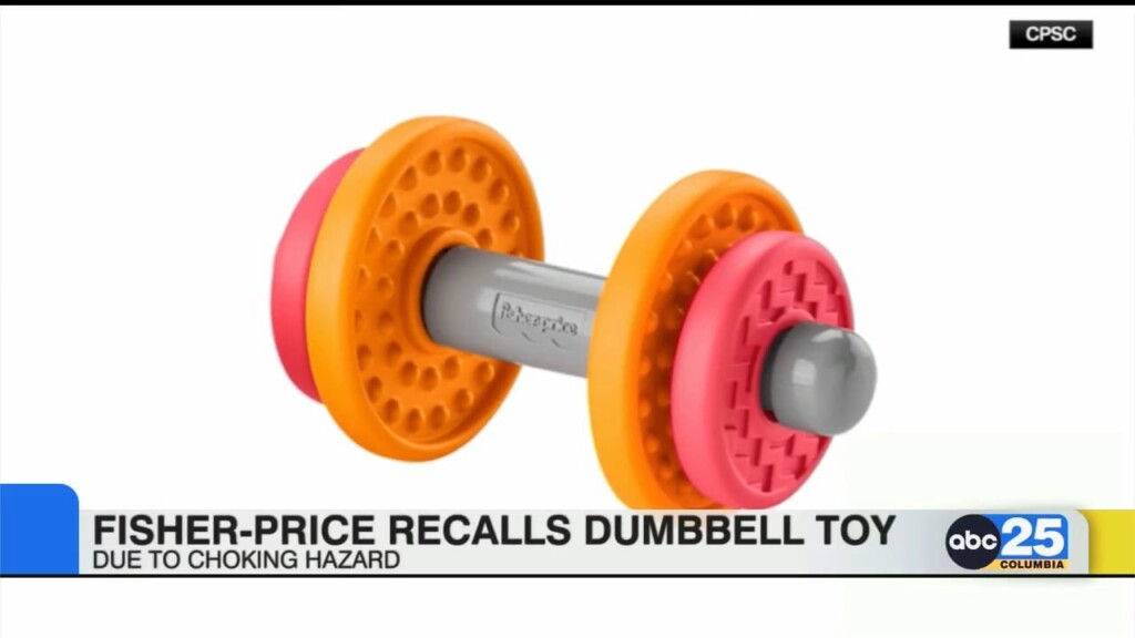 Fisher Price Recalls Dumbbell Toy For Choking Risk