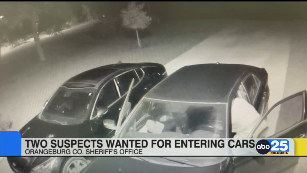 Orangeburg Co. Deputies Searching For 2 People Accused Of Entering Vehicles