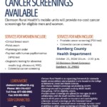 Men And Women Cancer Screening Flyer Shell Orangeburg