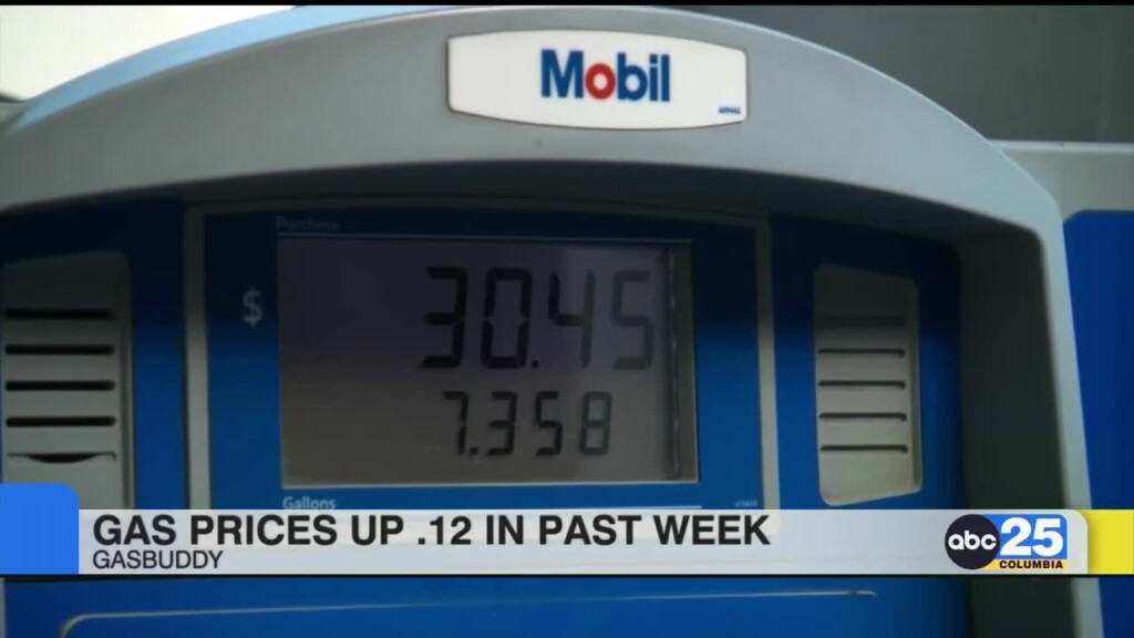 Gas Prices Up 12 Cents In Past Week