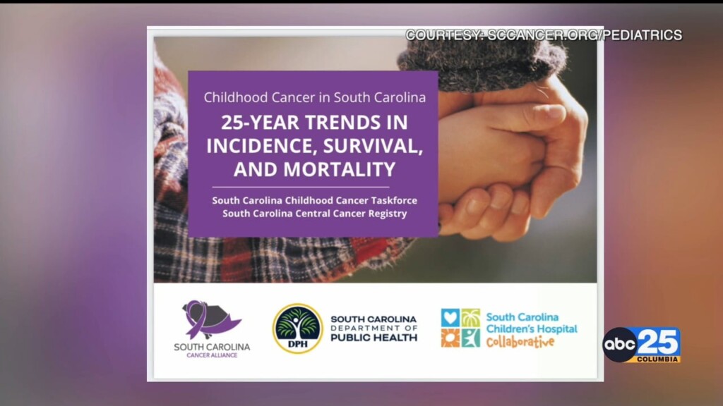 Local Doctors Release 25 Year Research On Childhood Cancer In Sc