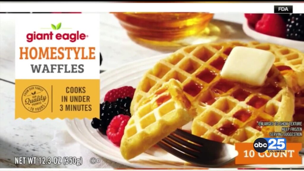Frozen Waffles Recalled Due To Listeria Risk