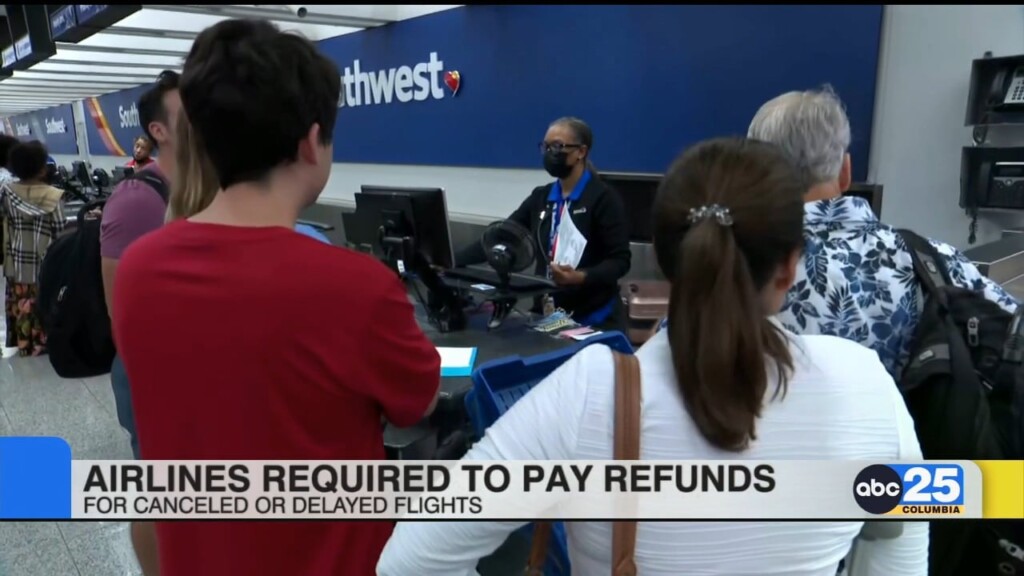Airlines Required To Pay Refunds